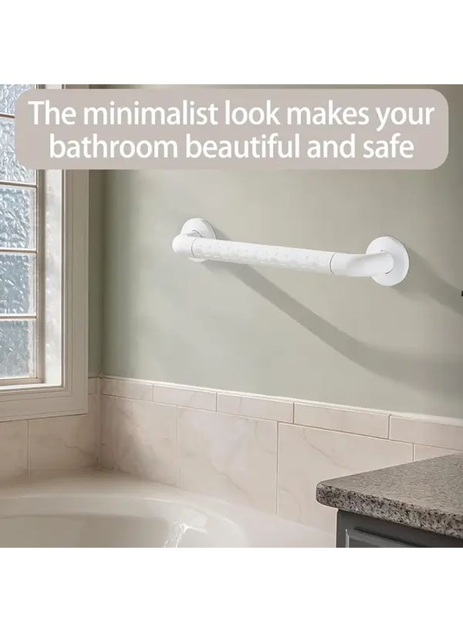 Heavy Duty Anti Slip Shower Grab Bar 30cm Easy Installation Bathroom Safety Rail - Image 5