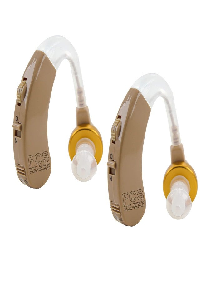 أف سي أس جهاز السمع FCS B-18، جهاز سمع شخصي خلف الأذن، مناسب لكبار السن والبالغين الذين يعانون من ضعف سمع متوسط (عبوة من قطعتين) (ضمان البائع لمدة 3 أشهر). - Image 1