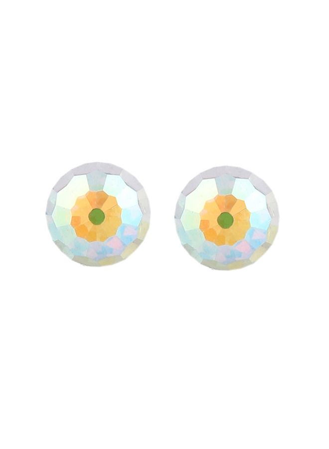 Studex 4MM Ab/Rainbow Crystal Ball Allergy free Stainless Steel Ear Studs For Kids - Image 1
