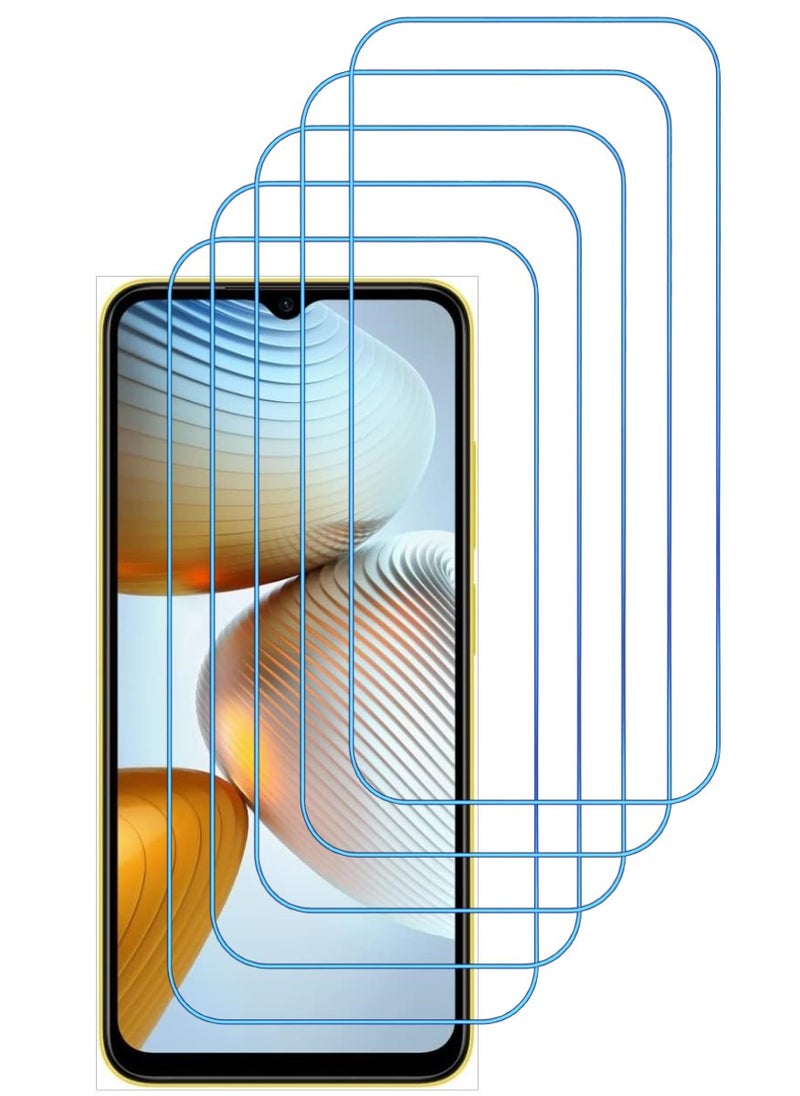 ACLIX 5 Pieces Antistatic ESD Dustproof Premium Quality High Definition Clear Tempered Glass Screen Protector Designed For Xiaomi Poco M4 5G - Image 1