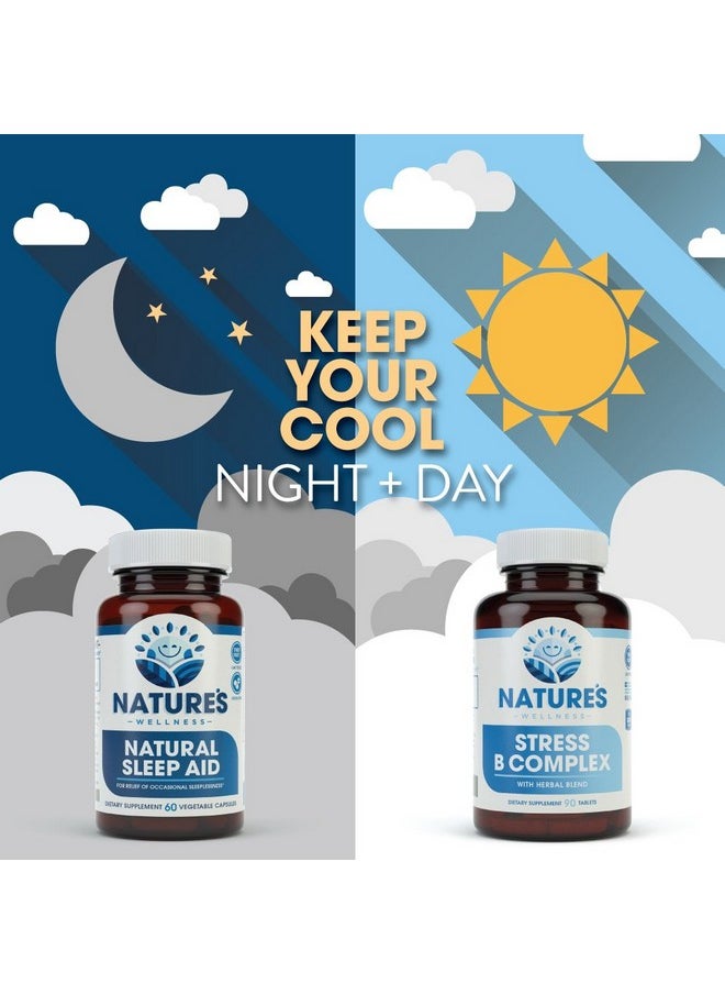 Natures Wellness Vitamin B Complex Stress Relief  All Natural Mood Enhancer And Stress Support Supplement  Stress B Complex With Herbal Extract Blend Plus Vitamin C Paba And Choline  - Image 4