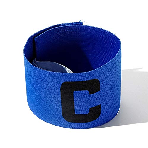 Onwon 6 Pieces Elastic Soccer Captain Armband Adjustable Football Basketball Player Bands for Adult Youth (Blue) - Image 2