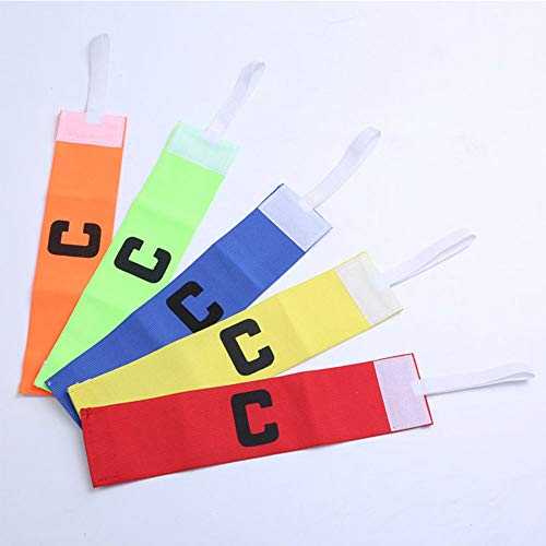 Onwon 6 Pieces Elastic Soccer Captain Armband Adjustable Football Basketball Player Bands for Adult Youth (Blue) - Image 4