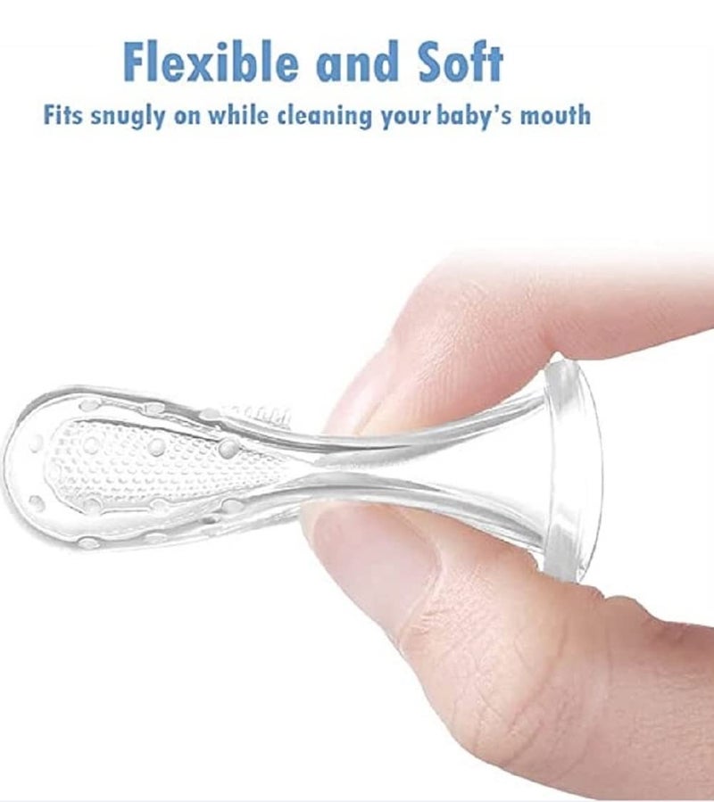 Wavva U-Shaped With Finger Toothbrush For Kids,Hand Powered 2-6 Years Kids Baby Infant Toothbrush,Food Grade Ultra Soft Silicone Brush Head,Whole Mouth Cleaning Tool (Pack Of 2),Manual - Image 4