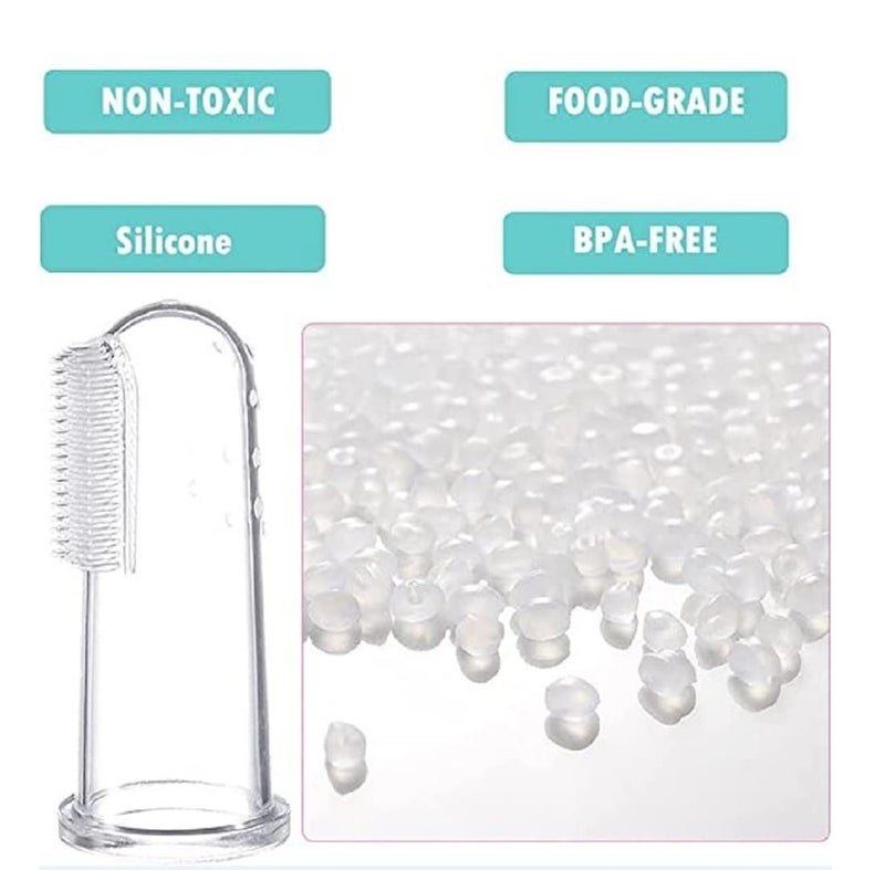 Wavva U-Shaped With Finger Toothbrush For Kids,Hand Powered 2-6 Years Kids Baby Infant Toothbrush,Food Grade Ultra Soft Silicone Brush Head,Whole Mouth Cleaning Tool (Pack Of 2),Manual - Image 2