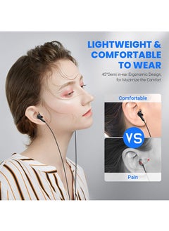 Muyixin USB C Headphone for iPhone 15 Pro Max Galaxy S23 FE HiFi Stereo Bass Type C Earbuds, HiFi Stereo Volume Control, Magnetic in Ear Wired Earbuds  - Image 3