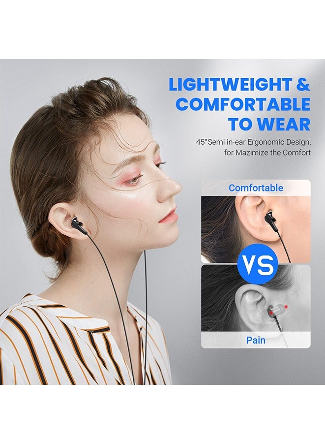 Muyixin USB C Headphone for iPhone 15 Pro Max Galaxy S23 FE HiFi Stereo Bass Type C Earbuds, HiFi Stereo Volume Control, Magnetic in Ear Wired Earbuds - Image 3