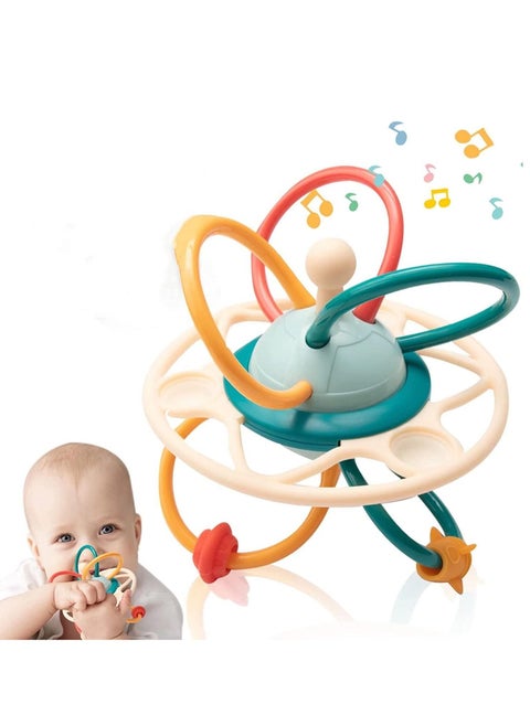 Baby Teething Toy Manhattan Ball Rattles Toddlers Silicone Teether Learning Activity Toys Infants Montessori Sensory Toys