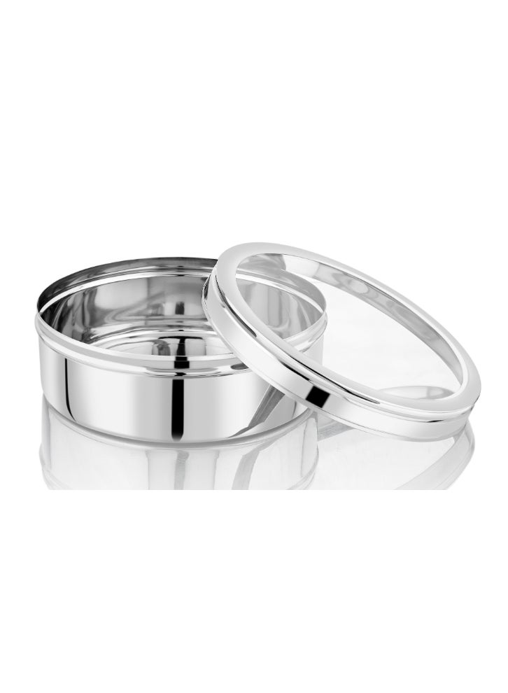 Ayda Spice Box with Clear Lid Container Masala Dabba With 7 Compartments, Stainless Steel Masala Box 18cm - Image 2