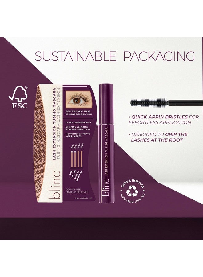 Blinc Lash Extension Tubing Mascara, Extreme Lengthening and Defining Mascara with Biotin, Ultra-Longwearing Washable Mascara, Clean, Vegan and Cruelty-Free, 9mL / 0.30 Fl. OZ (Brown) - Image 5