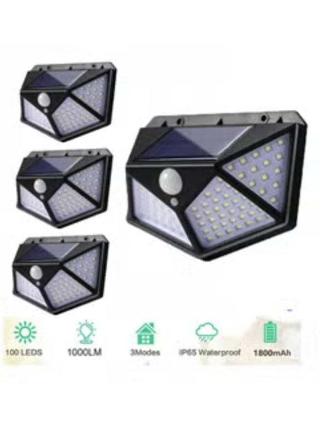 4-Pack Solar LED Outdoor Lights with Light Reflectors – Durable and Waterproof for Yard, Garage, and Deck - Image 1