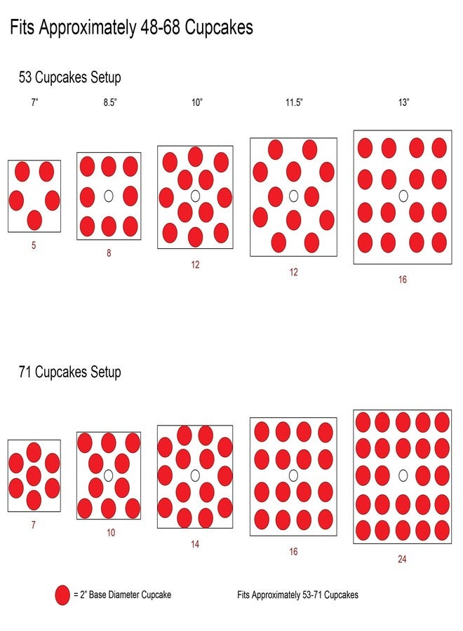 Hayley Cherie 5 Tier Acrylic Cupcake Stand, Extra Thick 5mm Base, Large Cupcake Tower, Multi Tiered Cake Stand Square Clear Holder for Dessert Table Display, Weddings, Birthday Party, Graduation, Pastry, Donut Tree - Image 4