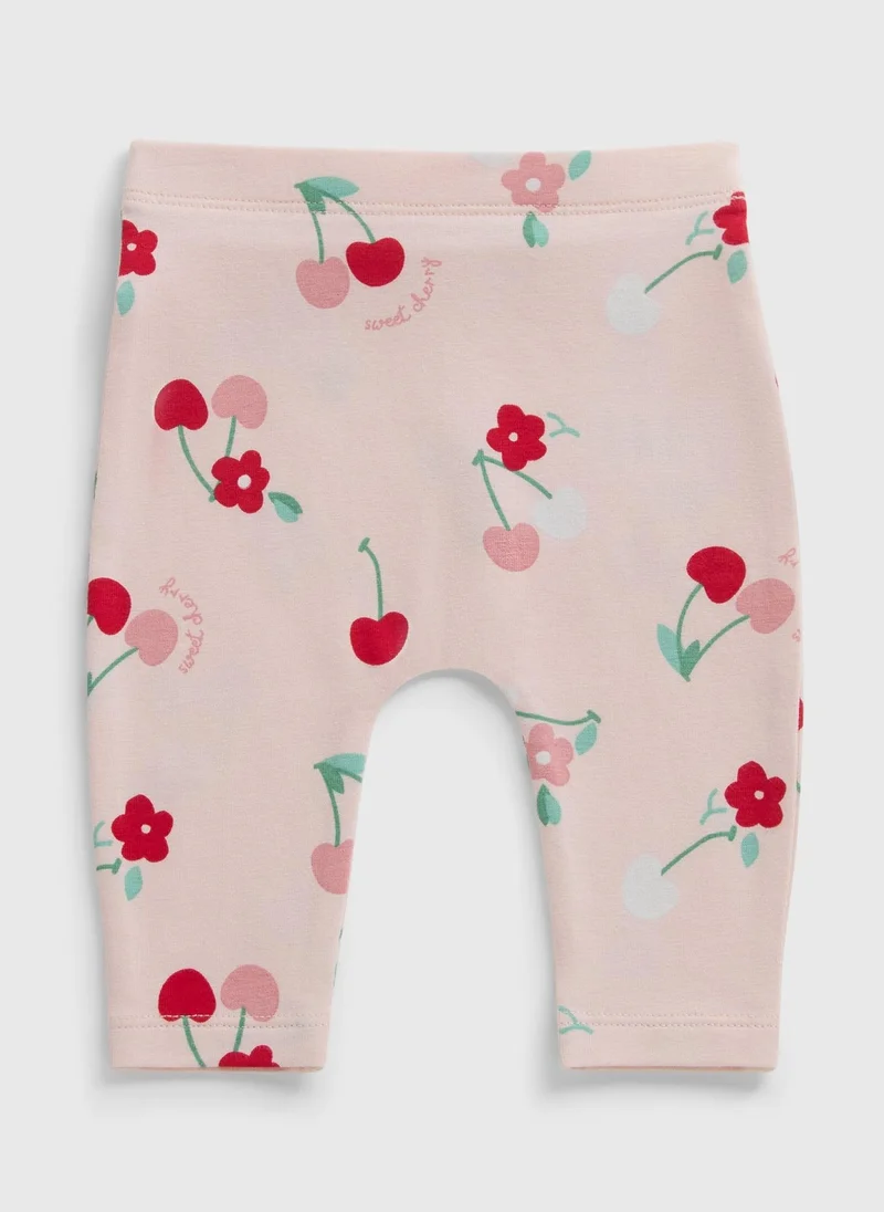 Matalan Baby Pink Cherry Leggings