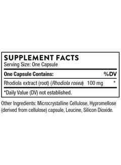 Thorne Rhodiola - Dietary Supplement - 60 Capsules  - Image 2