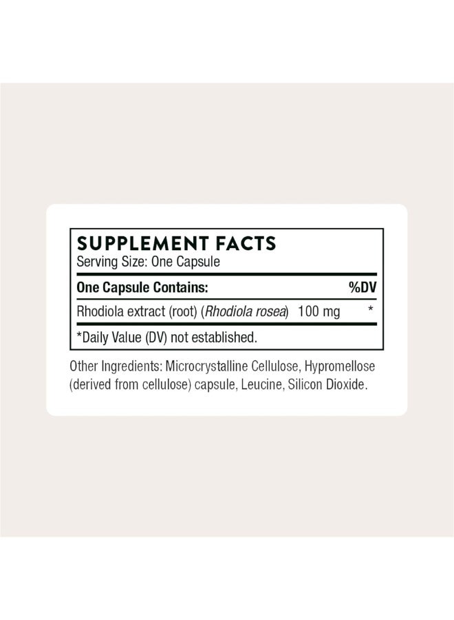 Thorne Rhodiola - Dietary Supplement - 60 Capsules - Image 2