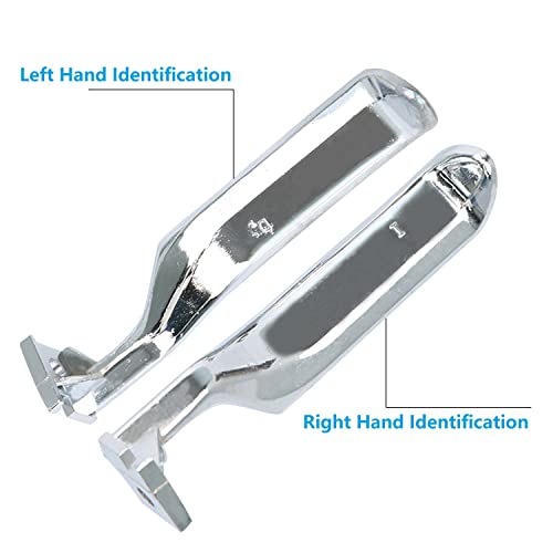 VKVXCLON Interior Door Handle All Metal Handle Compatible with Ford Bronco F150 F250 F350 F53 F59 F800 1987-1996 Front Rear Left and Right Side Replaces# 77178 E7TZ-1522601-A (Silver) - Image 2