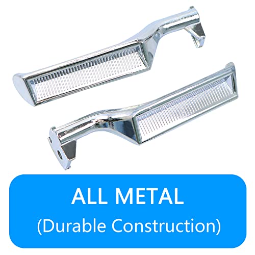 VKVXCLON Interior Door Handle All Metal Handle Compatible with Ford Bronco F150 F250 F350 F53 F59 F800 1987-1996 Front Rear Left and Right Side Replaces# 77178 E7TZ-1522601-A (Silver) - Image 5