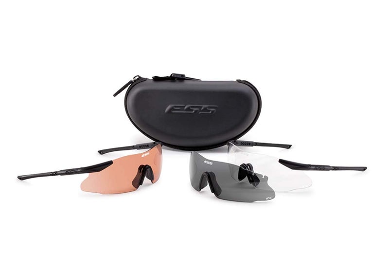 ESS Sunglasses ICE Tactical Kit Black w/Interchangeable Clear/Gray/Hi-Def Copper - Image 1
