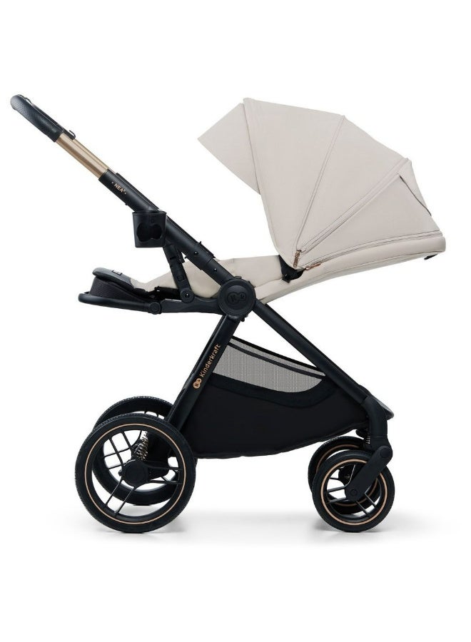 Kinderkraft - 2-In-1 Nea 2 Multifunctional Stroller - Beige - Image 3