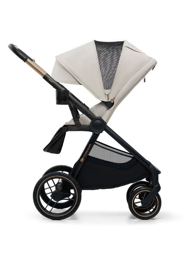 Kinderkraft - 2-In-1 Nea 2 Multifunctional Stroller - Beige - Image 4