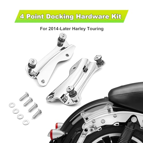 MoFun مجموعة أدوات تثبيت موفون 4 نقاط كروم لبار السيسي بديل 52300353 متوافقة مع هارلي تورينغ رود كينغ ستريت رود إليكترا جلايد 2014-2025 - Image 3