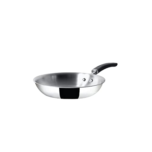 Meyer Trivantage Nickel Free Stainless Steel Triply Frypan | Steel Pan for Cooking | Fry pan Tri ply with Heavy Bottom | Gas and Induction Base, 20cm/ 1.08 Litre, Silver - Image 1