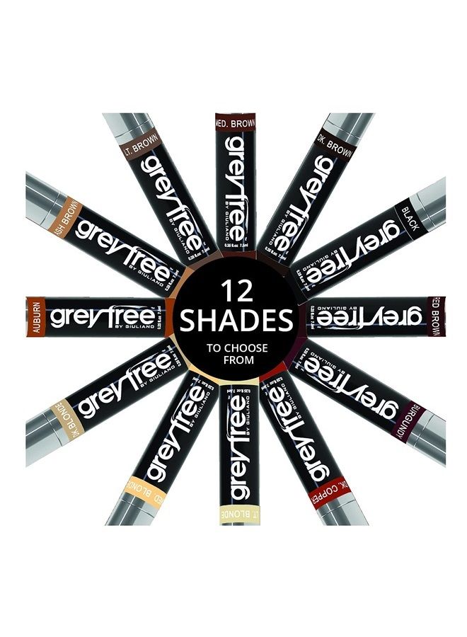 Greyfree Grey free Gray Root Touch-Up Burgundy Hair Mascara Temporary Gray Roots Concealer - Image 5
