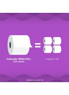 Cottonelle Ultra Comfort Toilet Paper, 9 Mega Rolls (9 Mega Rolls = 36 Regular Rolls), 244 Sheets per Roll, Packaging May Vary  - Image 3