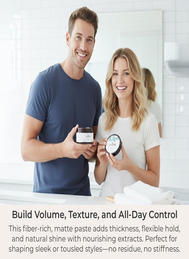 سيبو معجون ألياف سيبو - معجون تصفيف شعر غني بالمغذيات للرجال والنساء - متعدد الاستخدامات، غني بالألياف ويمنح الشعر كثافة - 4 أونصة - Image 5