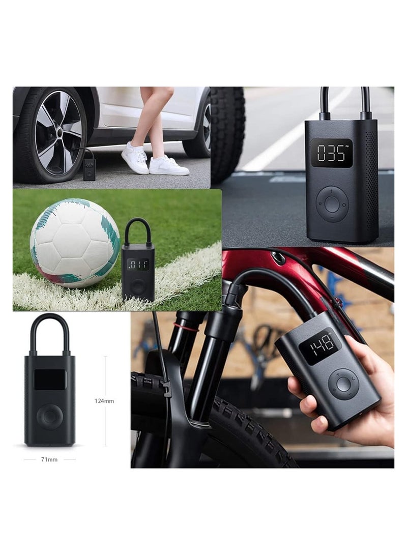 شاومي ضاغط هواء محمول من شاومي الكهربائي 1S، مصابيح LED 2000 مللي أمبير 150 رطل/بوصة مربعة، ضاغط هواء محمول صغير مع مستشعر ضغط LED للسيارة والدراجة الهوائية والدراجة النارية والكرة والدراجة والبالون - Image 4