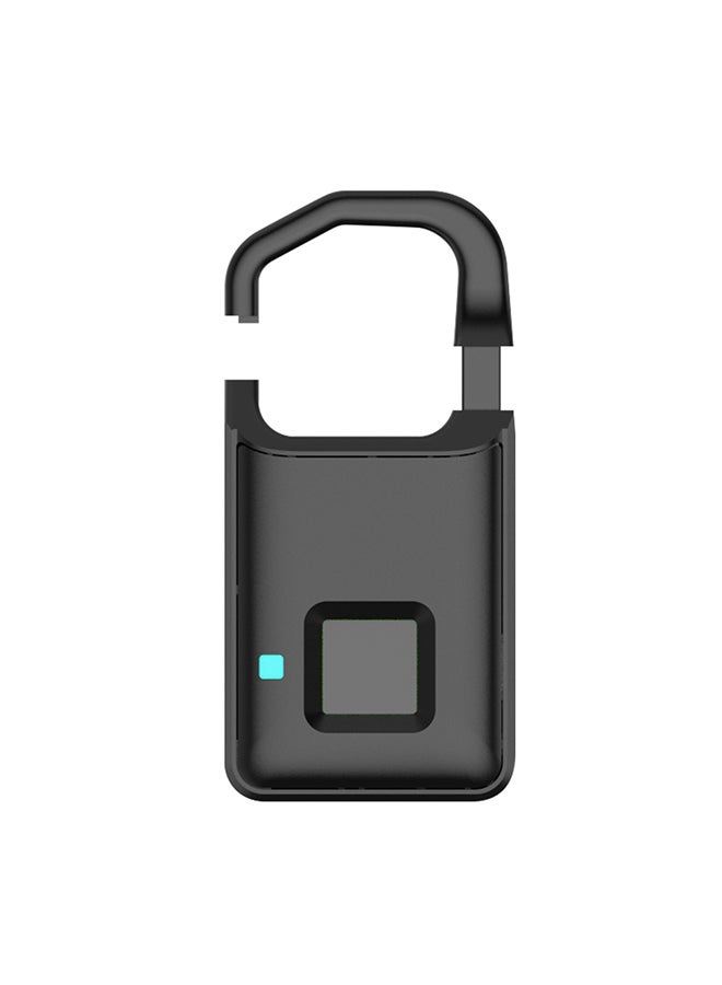 USB Rechargeable Smart Fingerprint Lock Black 0.143kg