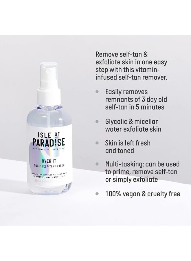 ISLE OF PARADISE Over It Magic Self Tan Eraser - Exfoliating Glycolic Micellar Water, Vegan and Cruelty Free, 6.76 Fl Oz  - Image 3