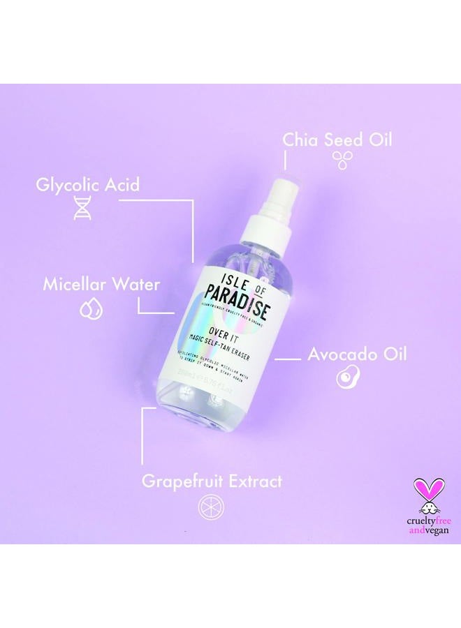 ISLE OF PARADISE Over It Magic Self Tan Eraser - Exfoliating Glycolic Micellar Water, Vegan and Cruelty Free, 6.76 Fl Oz  - Image 4