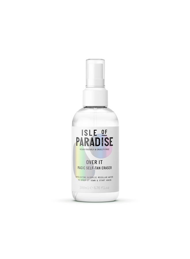ISLE OF PARADISE Over It Magic Self Tan Eraser - Exfoliating Glycolic Micellar Water, Vegan and Cruelty Free, 6.76 Fl Oz  - Image 1