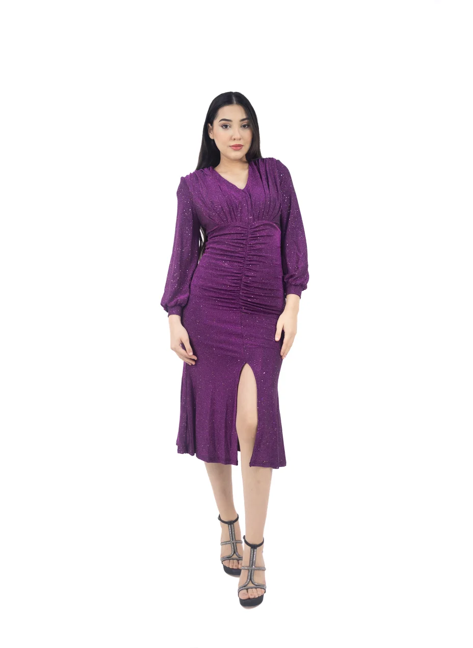 ان لاف Embroidered Rose Lily Dress