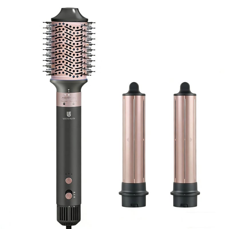 WEBEAUTY Hot Air Styler Blow Dryer Brush with Negative Ionic Auto Hair Wrap Curling Irons Airflow Hair Curlers Multi Styler for Volumizing Straight Wavy Curly Hair - Image 2