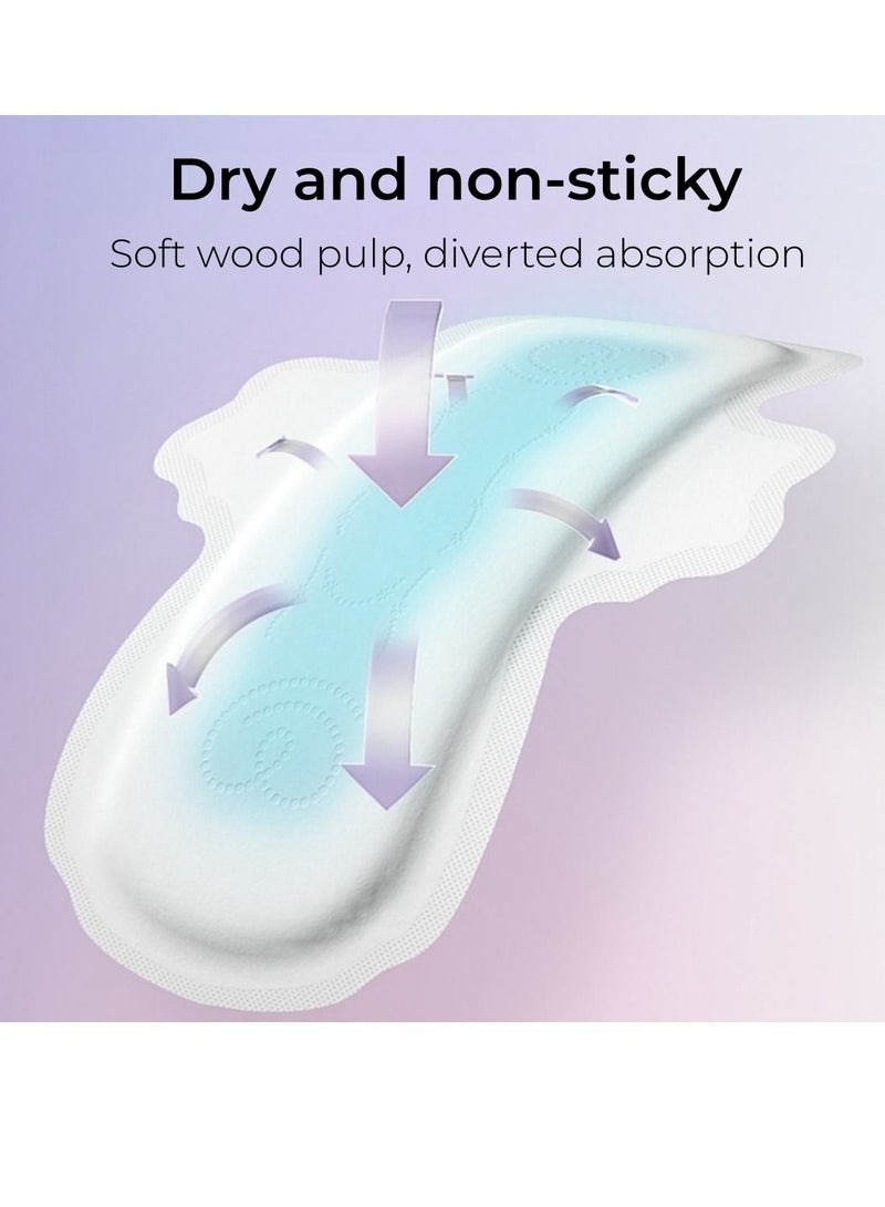 Be a better mom Disposable Period Pads for Women 4 Count Heavy Absorbency Leak Protection Pads Super Soft and Skin Friendly Pad 42 cm - Image 3