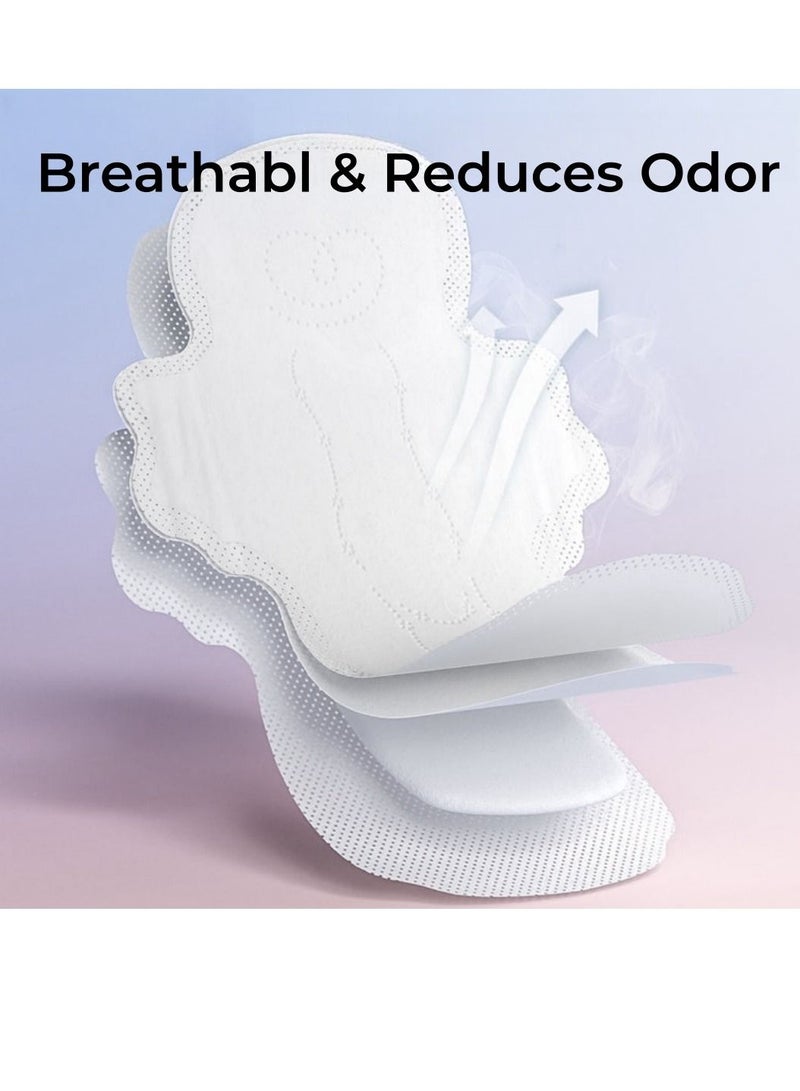 Be a better mom Disposable Period Pads for Women 4 Count Heavy Absorbency Leak Protection Pads Super Soft and Skin Friendly Pad 42 cm - Image 4