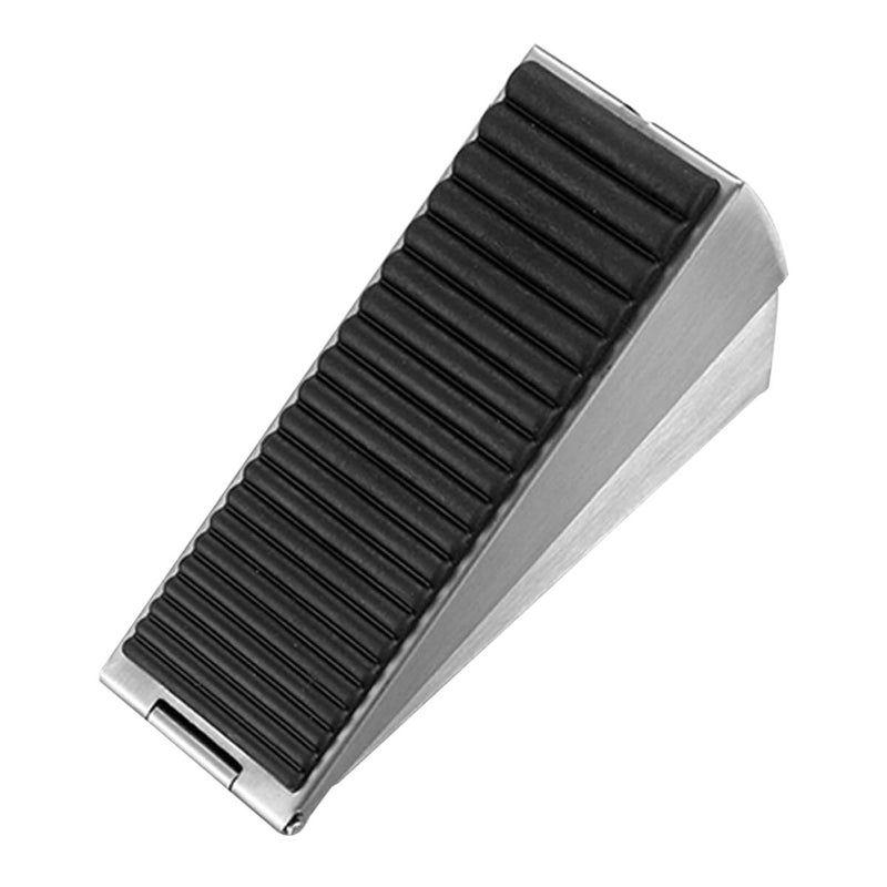 Heavy Duty Adjustable 45 75mm Stainless Steel Door Wedge Stopper with Spring Mechanism - Image 2