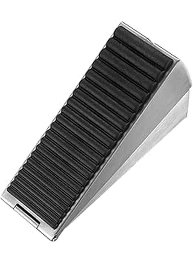 Heavy Duty Adjustable 45 75mm Stainless Steel Door Wedge Stopper with Spring Mechanism - Image 1
