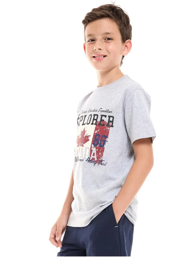 فكتور اند جين Embroidered Graphic Print T-Shirt by Styli