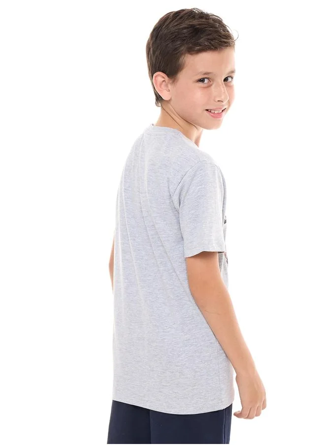 victor and jane Embroidered Graphic Print T-Shirt by Styli