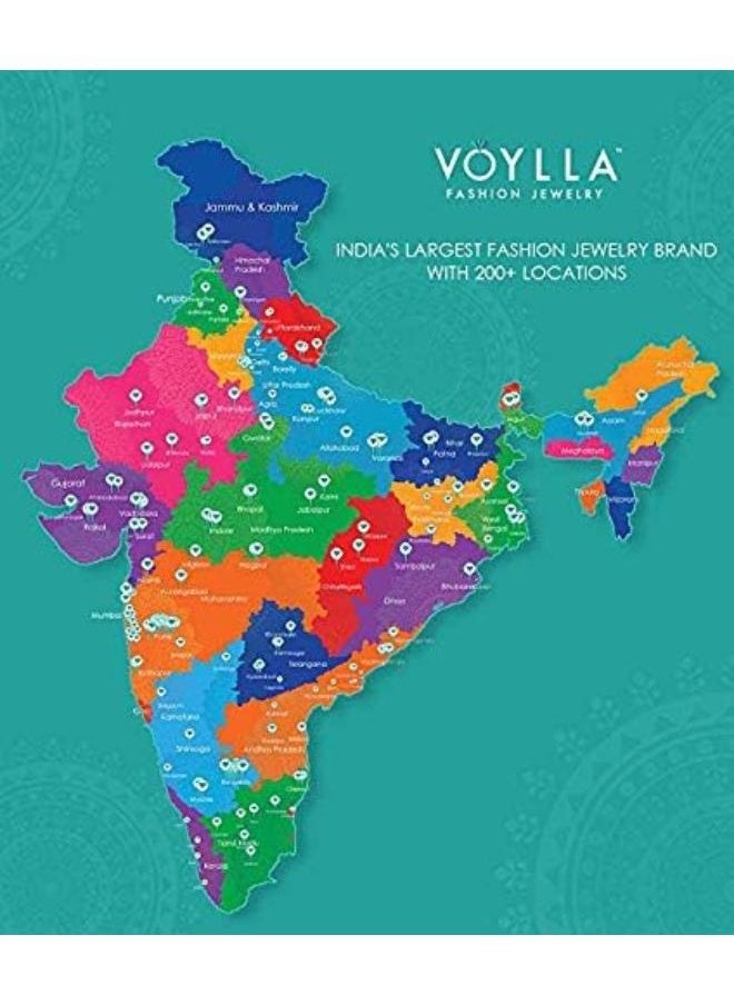 VOYLLA - Work Essentials Rangoli Inspired Earrings - Image 1