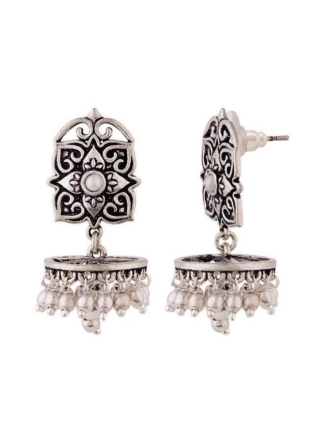 VOYLLA - Work Essentials Rangoli Inspired Earrings - Image 1