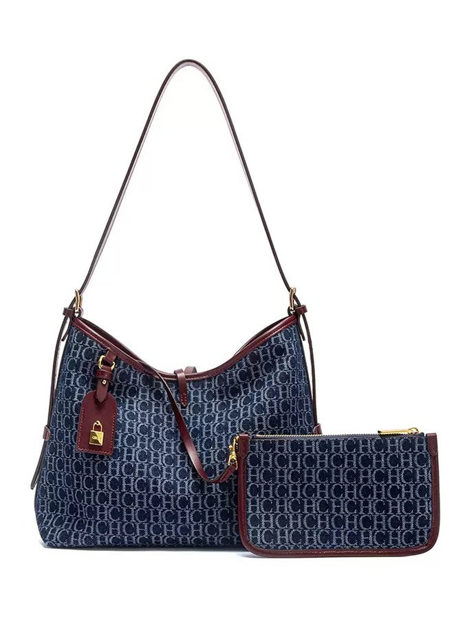 CH CH CHCH New Style Women's Shoulder Bag Trendy And Fashionable Made Of Canvas Material With An Underarm Strap And A Handbag Design - Image 1