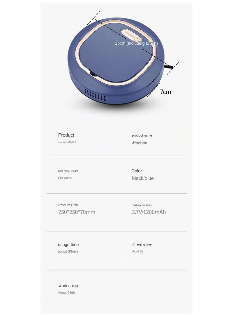 SYOSI Robot Vacuum Cleaner, Sweeping Robot, Ultra Slim Quiet, 1800pa Super-Strong Suction, Cleans Hard Floors to Medium-Pile Carpets, Integral Memory Multiple Cleaning Modes, Vacuum Best for Pet Hairs - Image 2