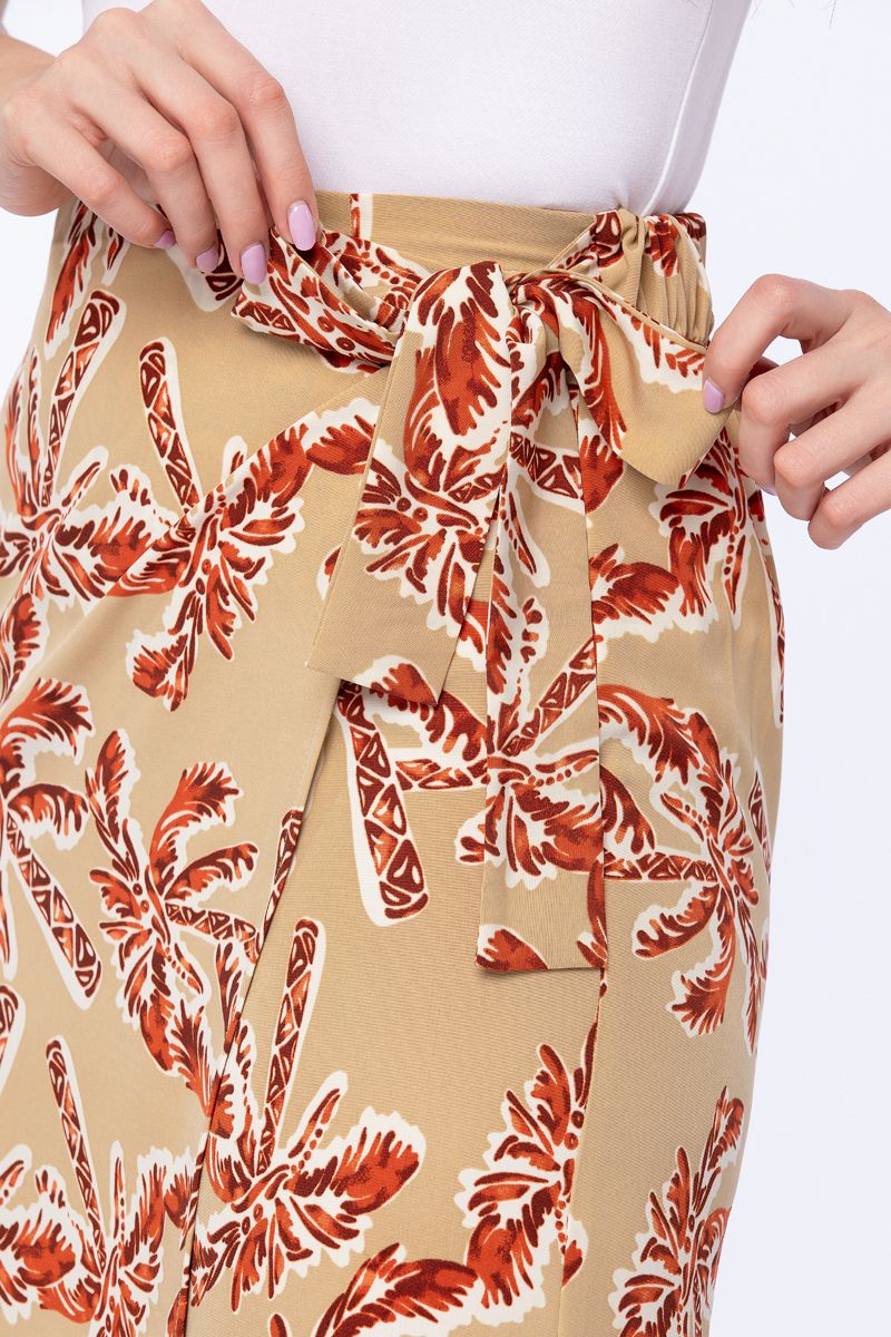 RINA printed women wrap pants - Image 3