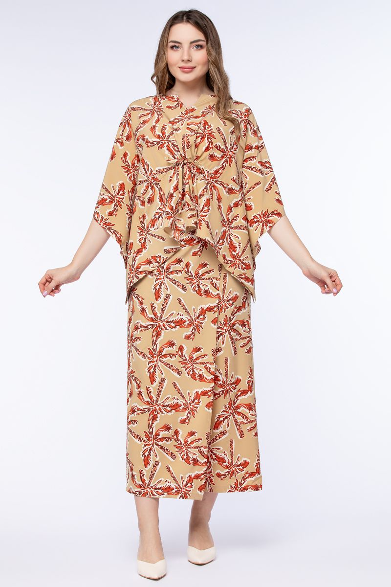 RINA printed women wrap pants - Image 1