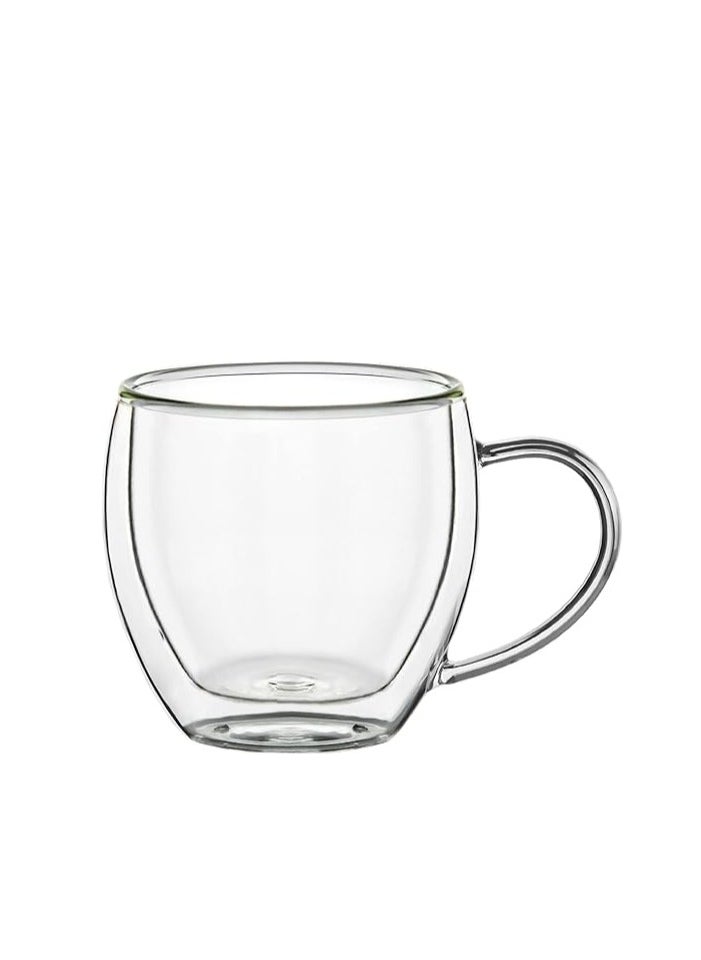 Double Wall Borosilicate Glass Espresso Cup – 80ml – Heat-Resistant & Elegant Design