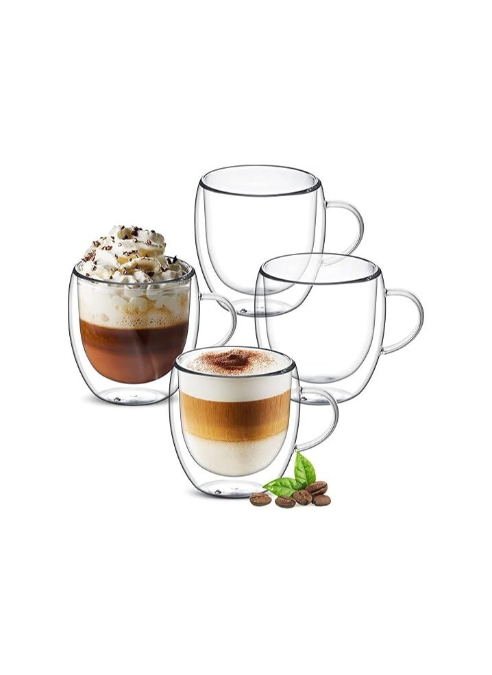 Double Wall Borosilicate Glass Espresso Cup – 80ml – Heat-Resistant & Elegant Design